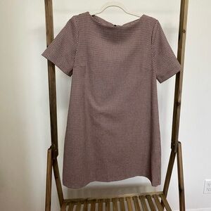 Zara houndstooth mini dress